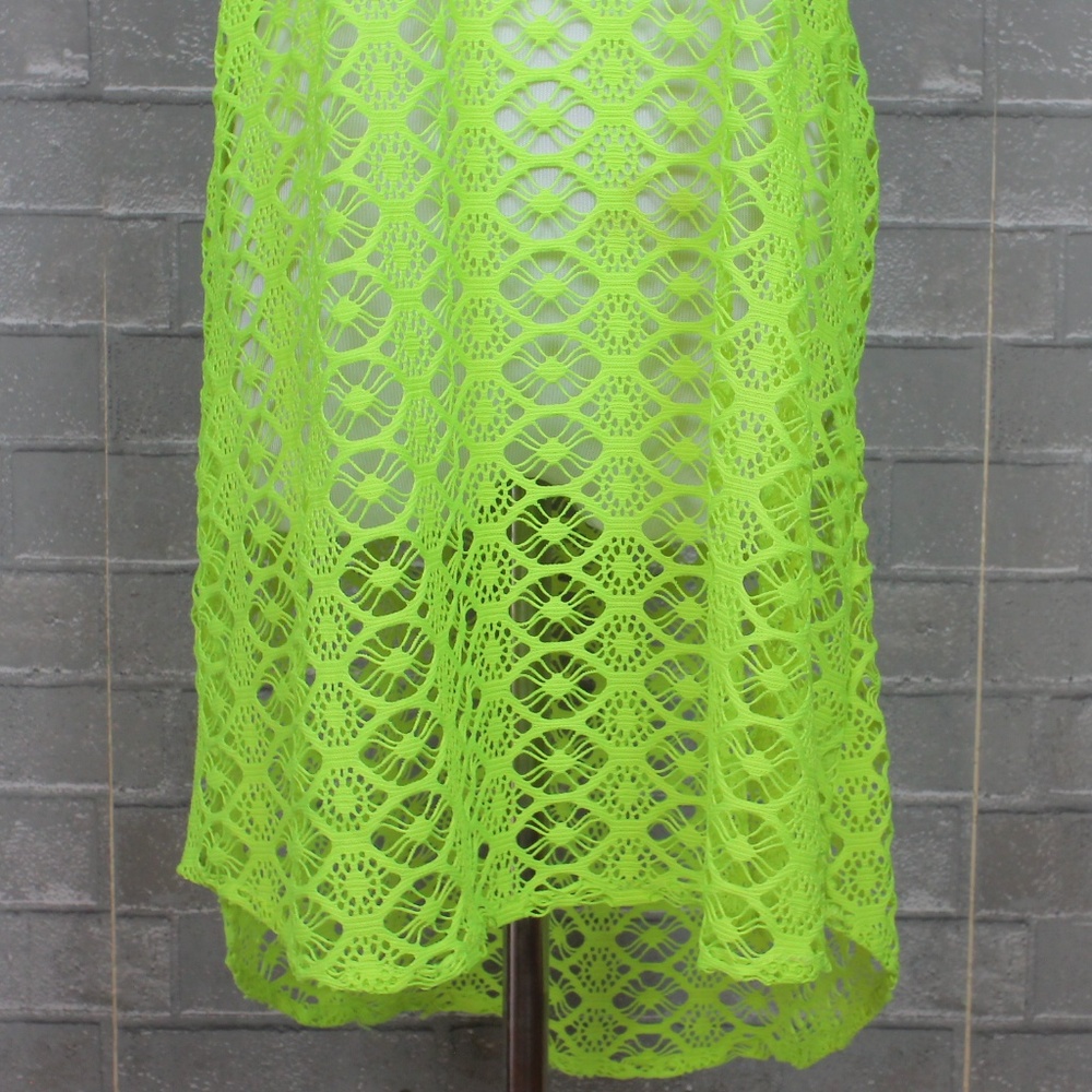 Retro Steve Madden Neon Mesh Swimsuit Coverup - Picture 3 of 6